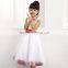 Kids white dress summer girls flower princess party dresses