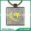 Best selling Europe religious metal square printable promotional keychain