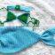 fashion beach wearing handmade crochet mermaid tail photogrphy props for newborn