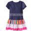 (H6346Y) 2015 2-6y NEW fashion girl dresses nova baby clothes short sleeves dresses high quality cheap child summer frocks