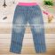 (G3725) 18M-6Y cowboy baby girl pants flower embroidered long pants wholesale children jeans