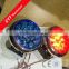 12V 9 x 2LED DIY Circular Red Bule Motorcycle Flashing Tail Lights Warning light Emergency Lamp Decorative lamp