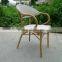 aluminum frame bamboo chair and table, Starbucks outdoor stacking chair and table