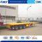 CIMC best selling 40 ft 3 axles flat bed semi trailer for container transportation