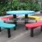 Outdoor furniture set metal picnic table set outdoor table and bench