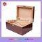 Brown glossy MDF wood best antique cigar box