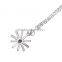  top sale Zircon Snowflake 925 Sterling Silver Necklace