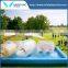 Customized 0.9mm PVC inflatable kids swimming pool with pool inflatable toys