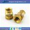 Ultrasonic Brass Threaded Inserts for Plastics, Furniture Insert Nuts for Wood, Connection Brass Insert ppr Pipe Fittings