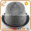 Custom mens designer fedora hats grey wool dressy formal hats for men