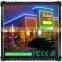 Shenzhen factory 5050rgb led glass window light,led light frame for store front GLMD108L-UV