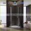 Double hinge door diamond shape frameless shower enclosure EX-1004