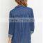 2015 China wholesale new designs chambray pocket denim shirts for women                        
                                                Quality Choice