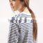 2015 long sleeve round neck woman Dress in Stripe