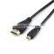 A to D type micro HDMI Cable Micro HDMI to HDMI Male Adapter Converter Cable 1.8m