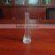 High flint glass artificial flowers and glass vase