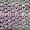 DaiFei High quality chemical pink color thick allover cord lace fabric
