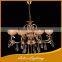 Contemporary Top Sale Big Size 6 Lights Crystal Lantern Chandelier With Longan Drops