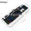 OEM white mac keyboard in colorful rainbow backlit
