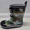 elegant imported kids rubber rain boots with shoe lace