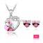 OUXI 2015 Hot Sale New Style jewelry set fashion made with Crystal S-2062