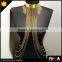 Vintage Choker Chain Necklace,Tassel Body Chain,Multi Gold Body Chain Jewelry