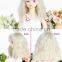 New design factory price long white BJD hair cheap doll wig on sale