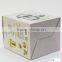Matte paper cardboard suitcase box with PVC handle
