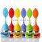 Novelty leaves shaped stainless ball for silicone tea infuser