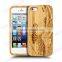 Wood bamboo cover custom cell phone case for iphone 6s case.