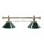 Green 2 shades billiard table light , pool table lamp for sale