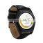 NO.1 G4 Smartwatch with LEATHER BAND/Round Dial MTK6261 Music Pedometer Sedentary Reminder Sleep Monitor Bluetooth 3.0 He