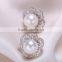 Silver Earring Bowknot Earring ,Real Pearl Earrings,Pearl Cluster Earrings