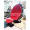 Fiberglass Egg Chair With Ottoman