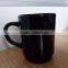 250 ml natural black glass tea cups with handle