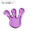 Small purple footprint plastic insulated water and food bowl for reptile and pet