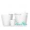 Modern indoor decor small white ceramic flower pot with high quality