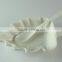 High quality stocked White leaf shape Ceramic dish set, relish dish/split dish/salad dish with spoon