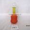 spayed clear glass wine decanter