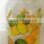 3L logo printed glass preserving dispenser jar with plastic lid tap