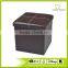 Folding Storage Ottoman, 14.9 by 14.9 by 14.9 Inches