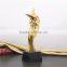 Custom design replica grammy metal award crystal base trophy