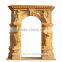 china stone carving home decoration archway red door marble frame sculpture