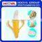 BPA Free Baby Silicone Infant Training Banana Toothbrush And Teether
