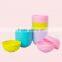 Round Shape Children Colorful PP Plastic Bowl