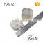 PU0212 custom single style PU material cute white genuine leather flower for shoes &bag decoration
