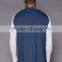 Latest contrast raglan sleeve crew neck cotton men t shirt