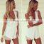 Newest High Fashion V-neck Sexy short Chiffon lady Girls' Dresses casual sleeveless women plus size summer dress for women