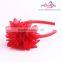 Wholesale cheap baby headband handmade organza fabric flower headband