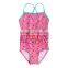 Red Baby Girl Swimwear One Piece With Hello Kitty Printing